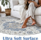 jinchan Runner Rug 2x6 Vintage Hallway Rug Boho Washable Runner Floral - Image 2
