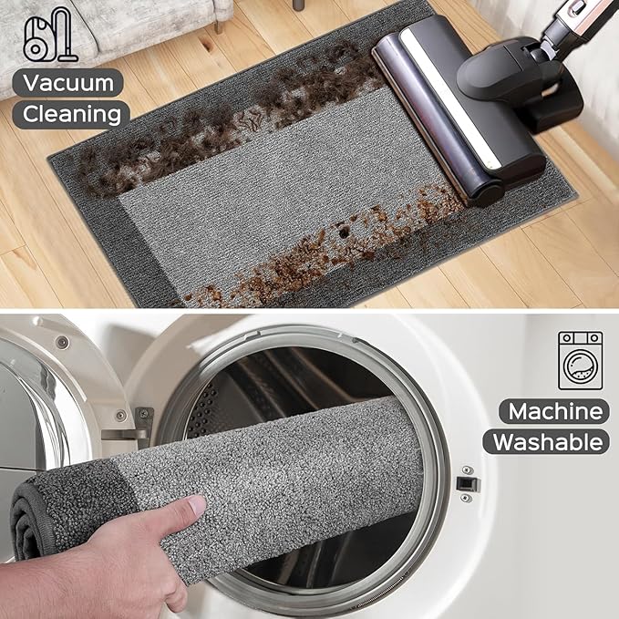 Washable Area Rug 48" x 72", Non Slip Kitchen Rug - Image 4