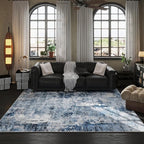 Rugcomf 9x12 Boho Rug Soft Area Rug Non-Slip Non-Shedding Faux Wool Vintage Rug - Image 5
