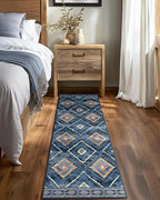 Area Rug 2x6 Rug Machine Washable Non-Slip Low Pile Print Pattern Western Rug - Image 6