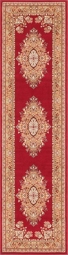 Unique Loom Reza Collection Traditional Persian Style Area Rug, 2 ft 7 in x 10 - Image 3