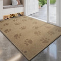 Door Mat Indoor Entrance 17"x30", 0.16" Thin Paw Print Low Pile Doormat by YDKGL