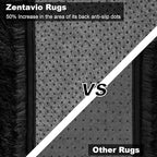 Zentavio Bedside Rugs Small 2x3 Shag Entry Entrance Rugs Soft Bedroom Carpet - Image 4