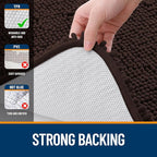 OLANLY Bathroom Rugs 34x21, Extra Soft Absorbent Chenille Bath Rugs, Rubber - Image 6