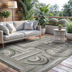CAMILSON Indoor Outdoor Rug, Easy-Cleaning Non-Shedding Living Room, Garden and by CAMILSONIndoorOutdoorAreaRugs