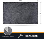 PURRUGS Dirt Trapping Door Mat 34" x 59", Non-Slip Machine Washable Entry Rug - Image 2