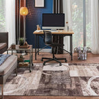 Rugshop Contemporary Abstract Circle Design Area Rug, Fade-Resistant Modern - Image 6