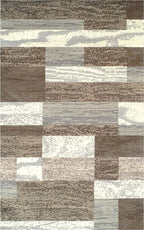 Superior Indoor Area Rug, Jute Backed, Modern Geometric Patchwork Floor Decor - Image 2