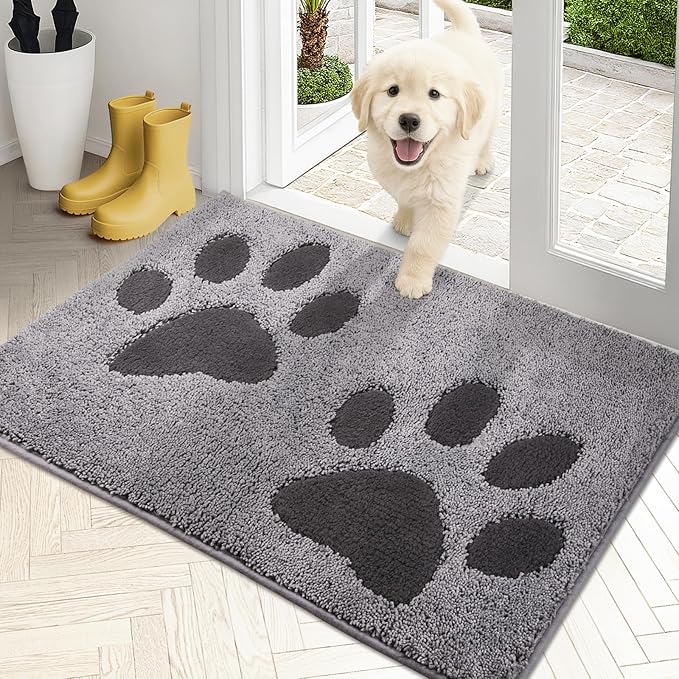 PURRUGS Dirt Trapping Door Mat 20" x 31.5", Non-Skid/Slip Machine Washable by PURRUGS