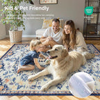 Lahome Bohemian Washable Round Rugs 6ft, Large Circle Rug - Image 4