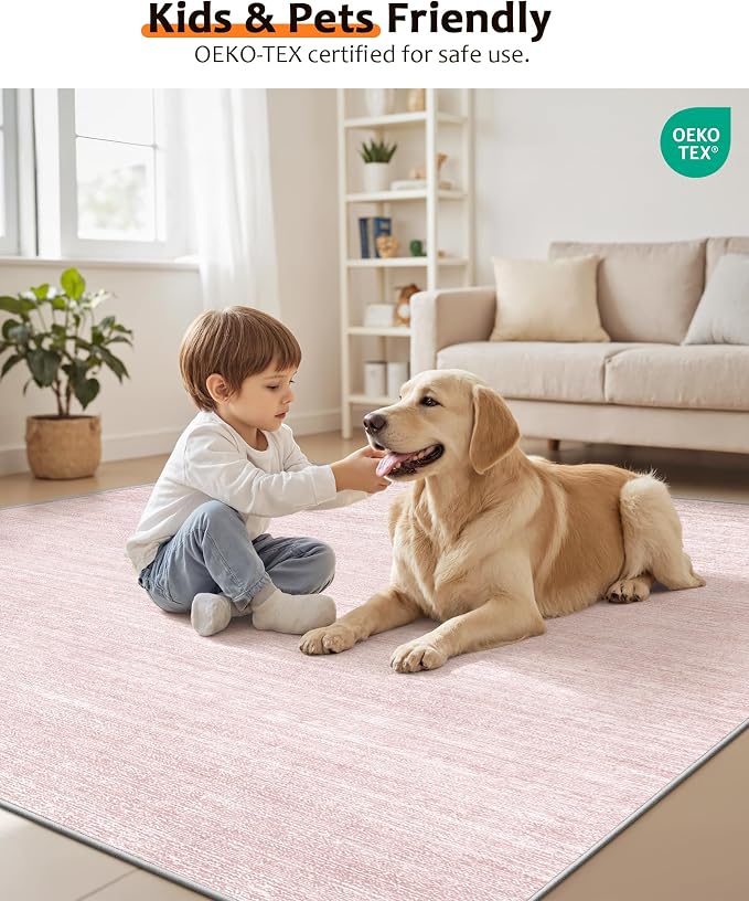 Art&Tuft Washable Rugs 9x12, Low Pile Area Rugs 9x12 Living Room - Image 9