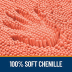 OLANLY Bathroom Rugs 70x24, Extra Soft Absorbent Chenille Bath Rugs, Rubber - Image 3