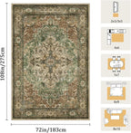 6x9 Machine Washable Area Rug for Living Room, Kids and Pets Friendly for - Image 2