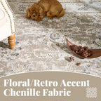 jinchan Fiora Long Hallway Runner Rug 2x12 Machine Washable Runner Rug Taupe - Image 6