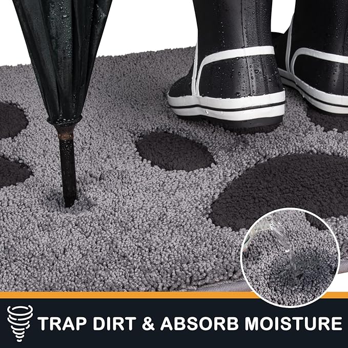 PURRUGS Dirt Trapping Door Mat 32" x 47", Non-Skid/Slip Machine Washable - Image 3