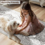 XWZO Runner Rug 2x10ft for Long Hallways, Washable Non-Slip Low Pile Area Rug - Image 8