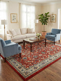 Rugs.com Yasmin Collection Rug – 6' x 9' Terracotta Medium Rug Perfect by Rugscom