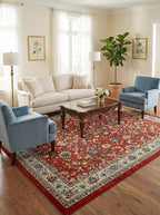 Rugs.com Yasmin Collection Rug – 8' x 10' Terracotta Medium Rug Perfect by Rugscom