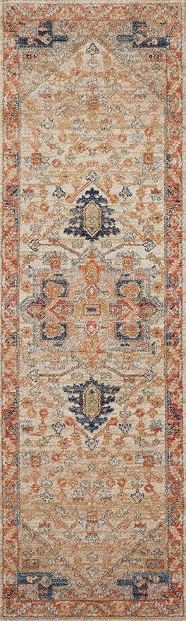Loloi Jocelyn Collection JOC-01 Sand/Multi 9'-6" x 12'-6" .38" Thick Area Rug - Image 6
