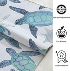 Tritard Coastal Sea Turtles Area Rugs Beach Themed Nautical Non Slip Area Rugs - Image 7