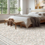 WITSHOCK Living Room Area Rugs 9x12: Soft Non-Slip Backing Washable Rugs - Image 4