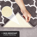 House, Home and More Skid-Resistant Carpet Runner – Moroccan Trellis Lattice – - Image 4