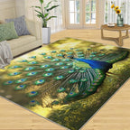 Peacock Rug 5x7-5x7 Rug, Wonderful Peacock Area Rugs - Image 2