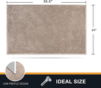 PURRUGS Dirt Trapping Door Mat 24" x 35.5", Non-Slip Machine Washable Entry Rug - Image 2