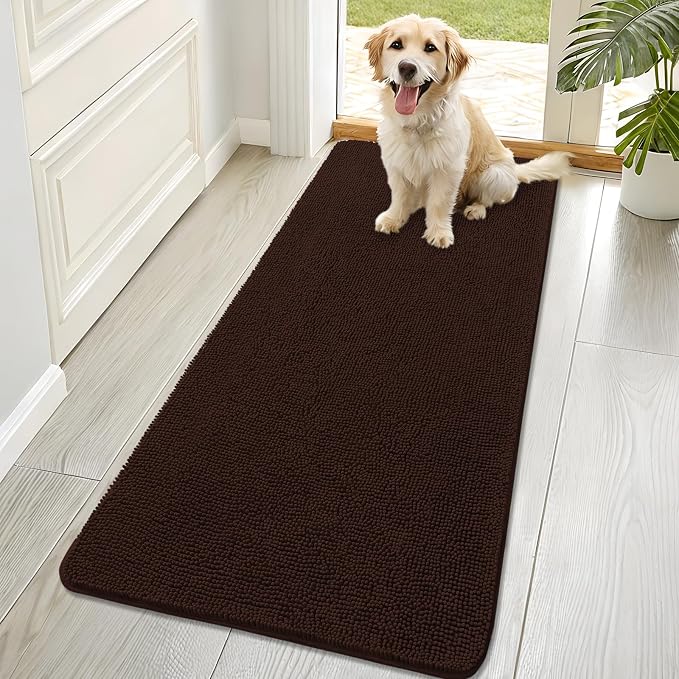 OLANLY Dog Door Mat for Muddy Paws 70x32, Absorbs Moisture and Dirt, Absorbent by OLANLY