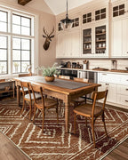 Area Rug 10x14 Rug Machine Washable Non-Slip Low Pile Print Pattern Western Rug - Image 8