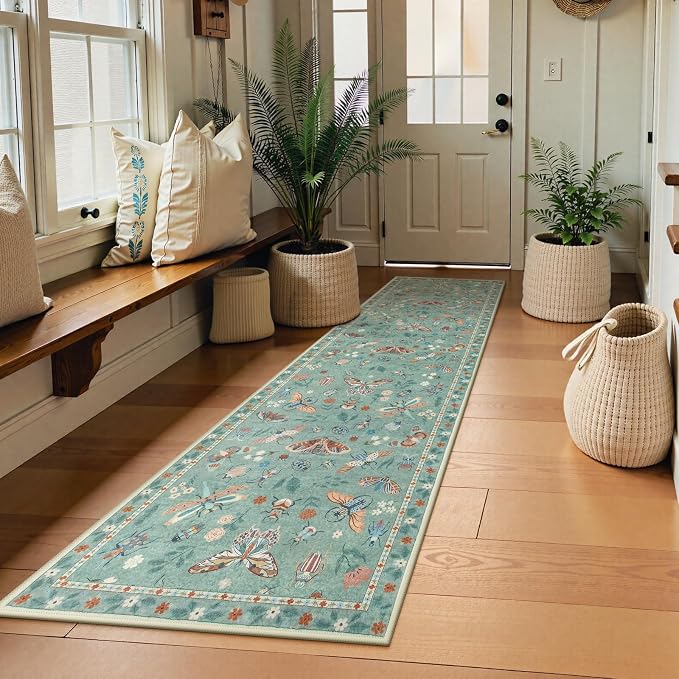 Lahome Insect Hallway Runner Rug, Soft Laundry Room Rug Non-Slip Long Carpet - Image 3