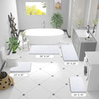OLANLY Bathroom Rugs 50x30, Extra Soft Absorbent Chenille Bath Rugs, Rubber - Image 2