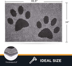 PURRUGS Dirt Trapping Door Mat 24" x 35.5", Non-Skid/Slip Machine Washable - Image 2