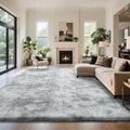 Fluffy Rug Shaggy Area Rug, Mottling Grey 9x12 Area Rugs by Yongyangjuxi
