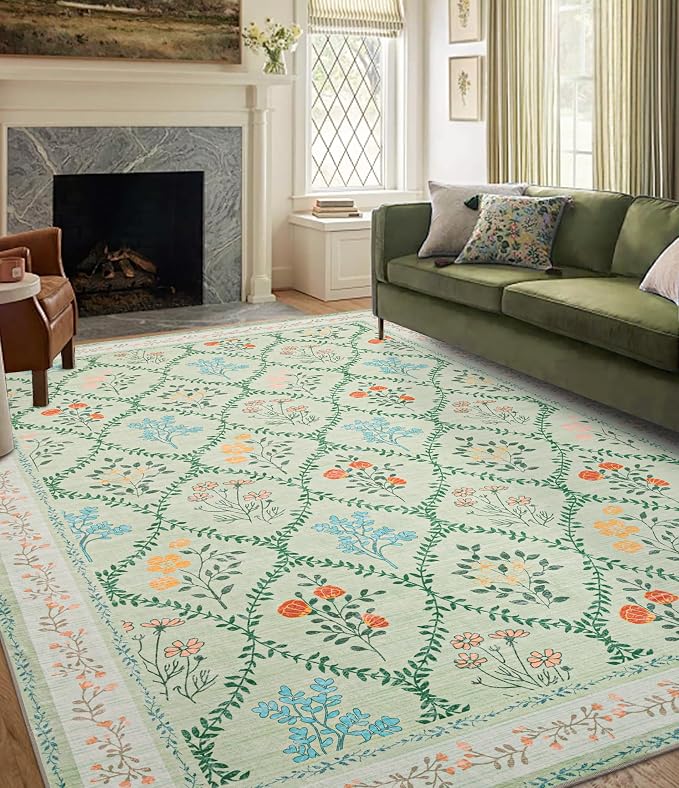 YIHOUSE 6x9 Washable Rug for Bedroom, Girls Dorm by YIHOUSE
