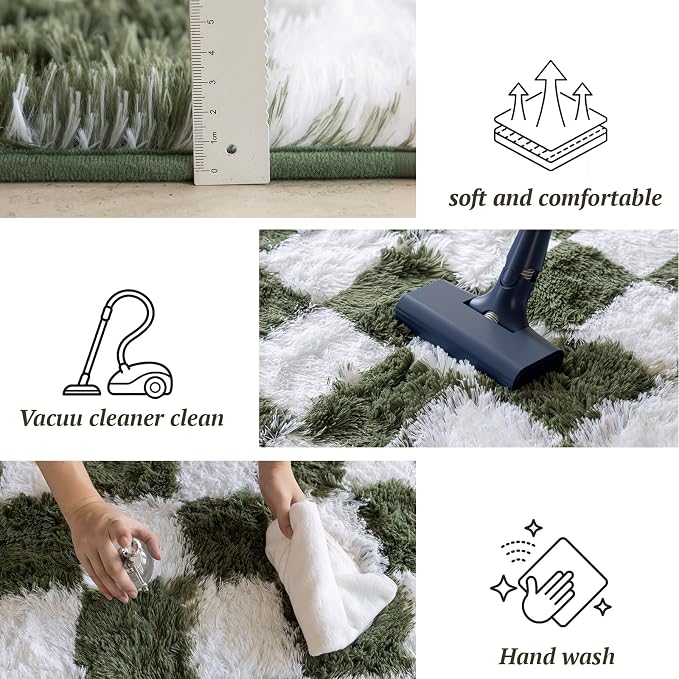 8x10 Area Rugs for Living Room Bedroom, Soft Fluffy Shaggy Bedside Rug - Image 6