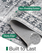LUMI Runner Rug 3x10, Washable Non-Slip Hallway Throw Rugs, Long Soft Thin - Image 4