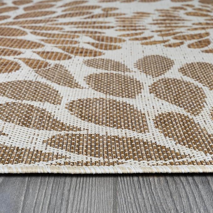 Beverly Rug Outdoor Rug 9x12 Modern Exotic Tropical Leaf Area Rugs - Image 6