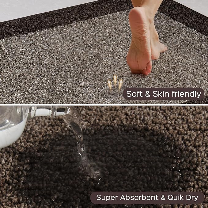 Machine Washable Kitchen Rugs Set of 2, Non Slip Kitchen Mats - Image 2