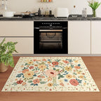DUKINO 2x3 Rugs for Entryway, Floral Indoor Washable Door Mat, Non Slip Boho - Image 3
