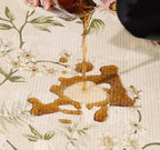 Vintage Floral Area Rug Pink Roses Blue Blooms on Sky Blue Background Romantic - Image 3