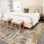 5'x7' Washable Area Rug Vintage Traditional Floor Cover Foldable Thin Kitchen - Image 2