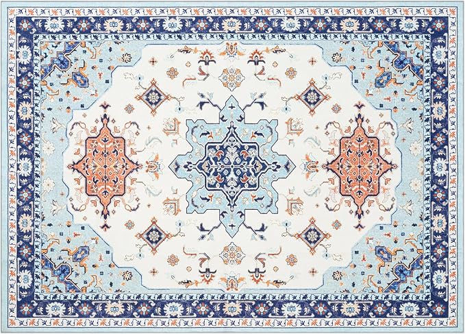 Phantoscope Washable Area Rug 5'x7' Non-Slip, Vintage Boho Rugs - Image 2