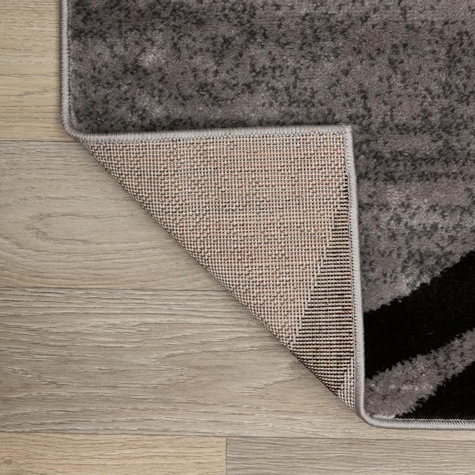 Rugshop Wavy Circles Design Runner Rug, Carpet - Image 6