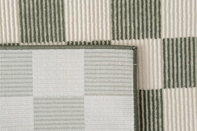Revival Rugs Gambit 2'7"x9' Checkered Rug Machine Washable Runner Rug - Image 9