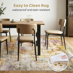 10x14 Area Rugs Living Room: Washable Large Abstract Modern Soft Stain - Image 6