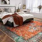 Moynesa Tiger Washable Area Rug, 9x12 Living Room Rug, Vintage Non Slip Large - Image 7