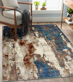 LUXE WEAVERS Lagos Collection Passion 4x5 Abstract Area Rug - Image 3