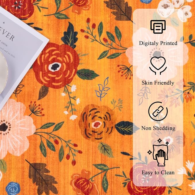 U'Artlines 2'6" x 8' Fall Boho Runner Rug - Image 3