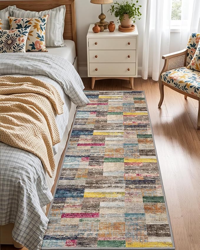 LUMI Washable Runner Rug, Low Profile Thin Long Carpeet - Image 6